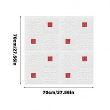 1 Miếng Kích thước lớn 70cm*70cm 3D Âm thanh nổi Mẫu Giấy dán tường , Mềm mại Kết cấu Bọt Tự dính Hình nền , DIY , Phòng ngủ Bối cảnh Tường , Trần nhà , Không thấm nước , Chống bụi , Chống va chạm - Nhiều màu - Xem 17