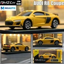 Makeda Réplica de modelo de coche Audi R8 V10 de 7cm, miniatura con licencia oficial para colección de fans de vehículos a escala 1/64 - Multicolor - Ver 6