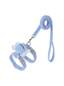 1 Miếng Có thể điều chỉnh Dụng cụ mèo Dây xích Với Ong mật Và Thiết kế mèo - Thoát khỏi Áo vest Phong cách Ngoài trời Dây kéo , Họa tiết Lưới - Nhiều màu - Xem 10