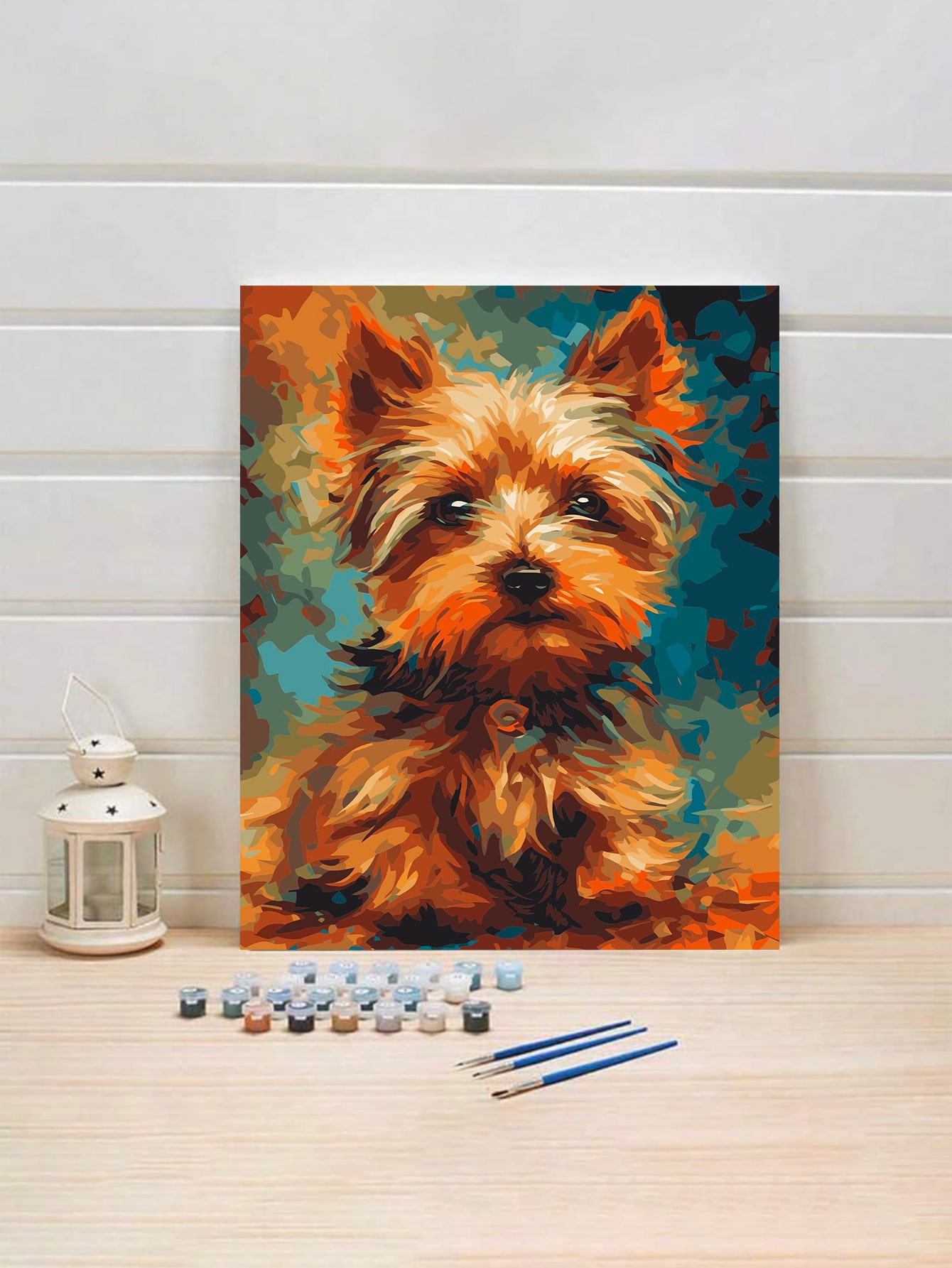 アクリル画 犬 ヨークシャテリア 絵画 アクリル画 犬 ヨークシャテリア 絵画
