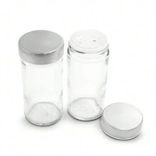 ANDROMEDA INC Especiero Giratorio Moderno 16 Frascos De Vidrio Cocina - Plateado - Ver 8