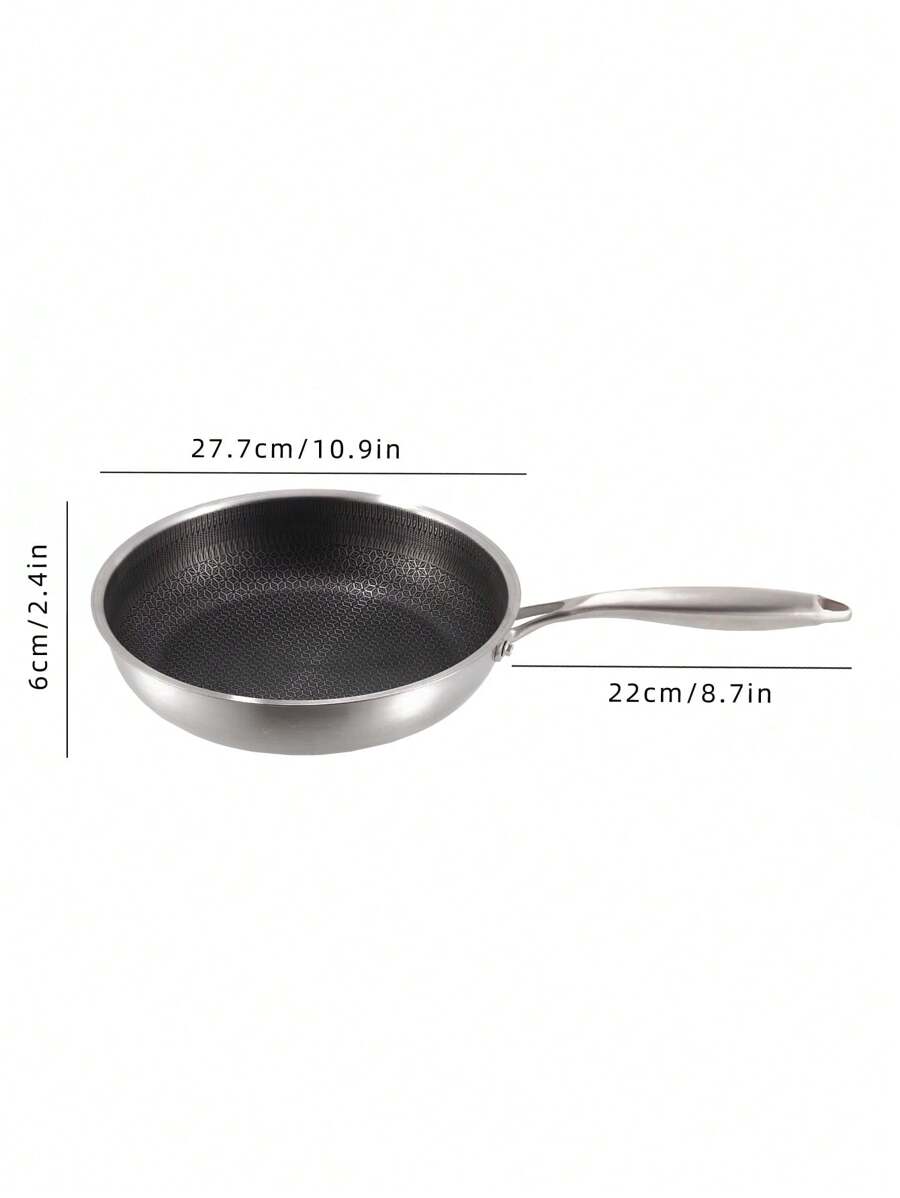 NonStick Pan, Stainless Steel Frying Pan, Induction Cooker Gas Stove