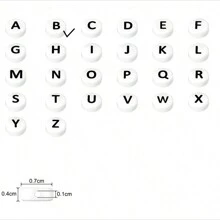 100pcs Round Acrylic Beads With Alphabet & Numbers & Heart Shape For Diy Jewelry Making Necklace & Bracelet (7x4mm) - 4*7mm Beads - View 12