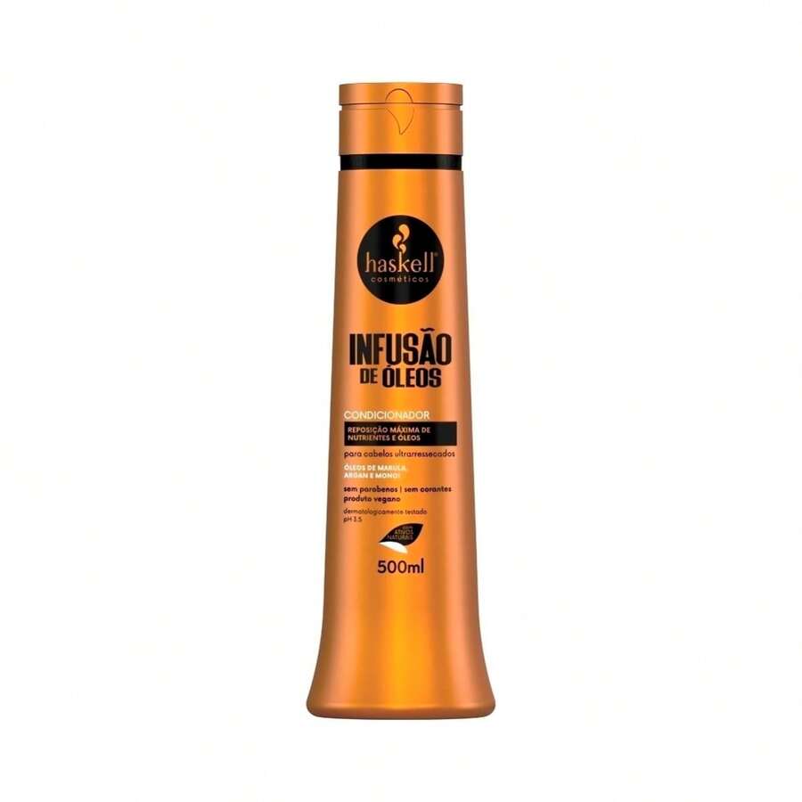 Condicionador Cabelo Ultraressecado Haskell Infusão de Óleos 500ml - Amarelo mostarda - Visão 1