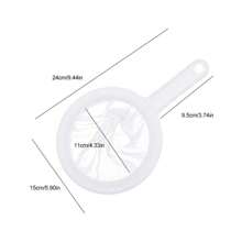 1PC  Kitchen Ultra-Fine Nylon Mesh Strainer I Plastic Sieve Fine Mesh Filter Spoon For Soy Milk Coffee Milk Yogurt Juice Kefir Honey Wine  (100 Mesh) - White - View 3