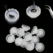 Wholesale Disposable Eyelash Glue Fan Cup Rings Holder Container Tattoo Pigment Eyelash Extension Tools Lash Supplies