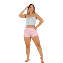 Women Pajama Sets - 淺粉色 - 查看 5