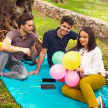 30000mAh/20000mAh/10000mAh Portable  Power Bank PD22.5WFast Charger External Battery Pack With 1 Micro USB Cable Fit For IOSPhone 15/14 Galaxy S24 And More For Summer Beach Travel Camping Fishing Hiking Mother Day - 黑色 - 查看 11