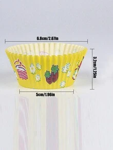 100 Cái, Hộp Đựng Giấy Bánh Họa Tiết Màu Sắc Hộp Đựng Giấy Chống Thấm Dầu Bánh Muffin Cốc Nướng Bánh Nhiệt Độ Cao Hộp Đựng Giấy Khuôn Nồi Chiên Không Khí Nhà Bếp Nồi Chiên Không Khí Lót Nồi Chiên Không Khí Giấy Airfryer Air Frier - màu sắc ngẫu nhiên - Xem 2