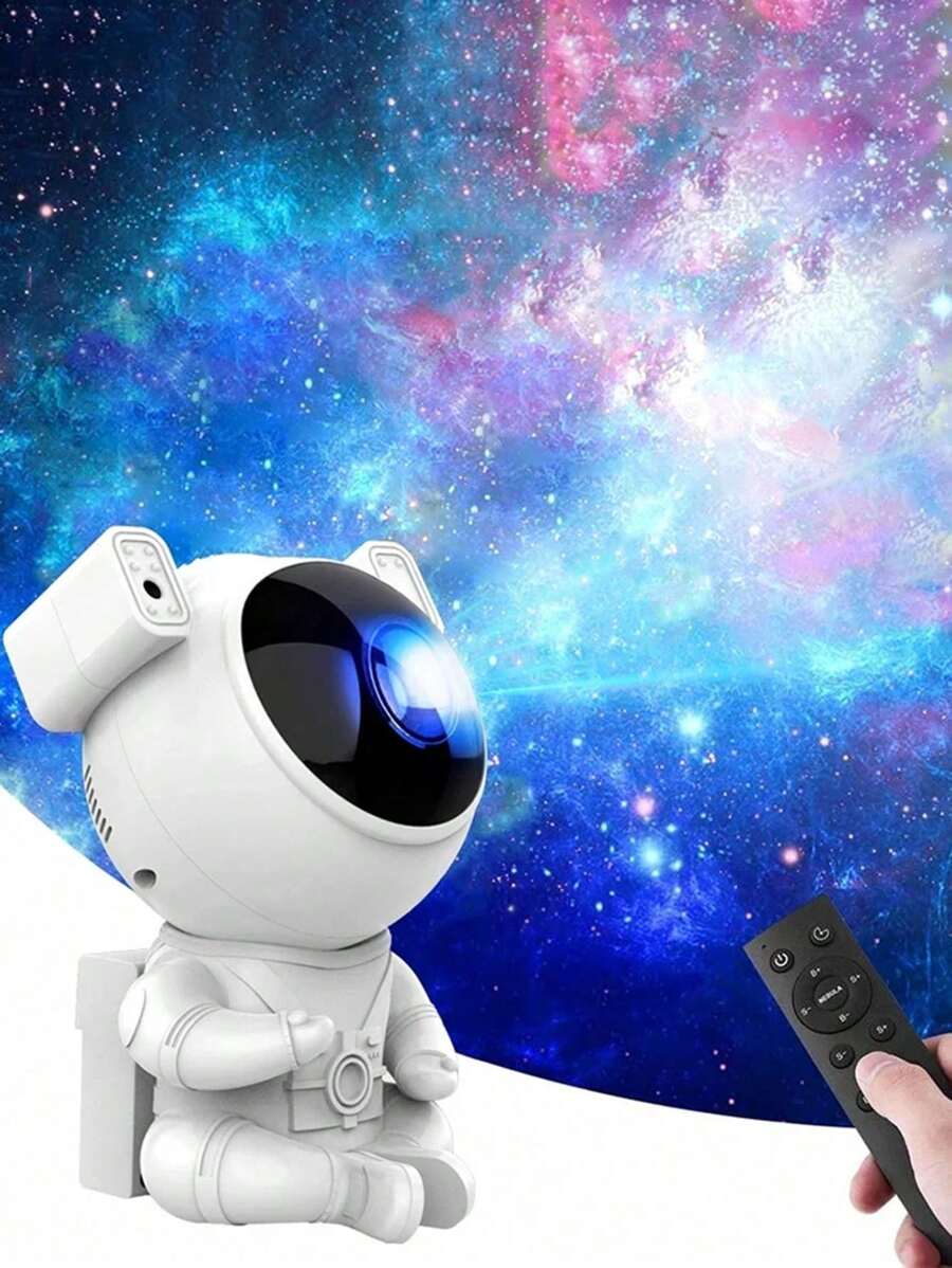 Proyector de estrella de galaxia luz LED nocturna lámpara de proyector de astronauta de cielo estrellado para decoración de dormitorio hogar regalos decorativos para niños