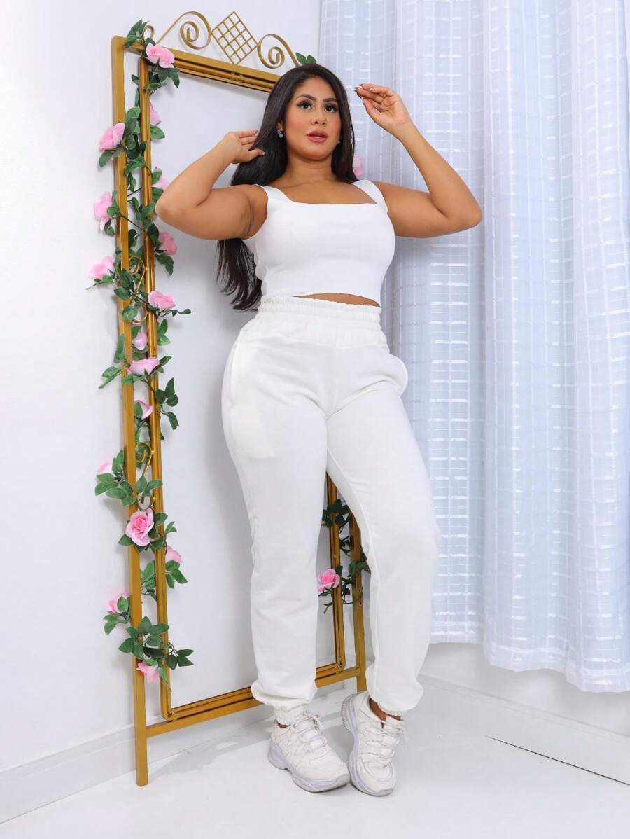 Women Two-Piece Outfits - Rửa nhẹ - Xem 1
