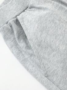 Balabala Kids' Pants, Boys' And Girls' Casual Joggers, Summer Medium To Big Kids' Breathable Sports Pants - Light Grey - View 4