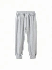 Balabala Kids' Pants, Boys' And Girls' Casual Joggers, Summer Medium To Big Kids' Breathable Sports Pants - Light Grey - View 2