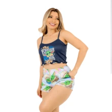 Women Pajama Sets - Màu xanh lam - Xem 5