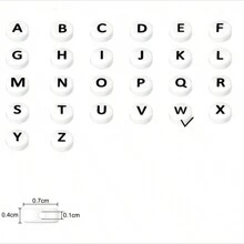 100pcs Round Acrylic Beads With Alphabet & Numbers & Heart Shape For Diy Jewelry Making Necklace & Bracelet (7x4mm) - 4*7mm Beads - View 40