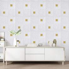 1 Miếng Kích thước lớn 70cm*70cm 3D Âm thanh nổi Mẫu Giấy dán tường , Mềm mại Kết cấu Bọt Tự dính Hình nền , DIY , Phòng ngủ Bối cảnh Tường , Trần nhà , Không thấm nước , Chống bụi , Chống va chạm - Nhiều màu - Xem 10