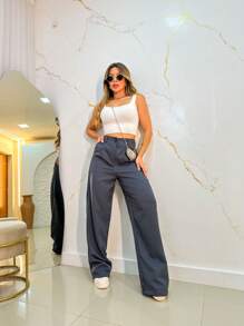 Women Pants - Gris Oscuro - Ver 3