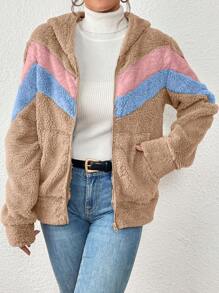 Women Winter Coats - 卡其色 - 查看 3