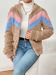 Women Winter Coats - 卡其色 - 查看 1