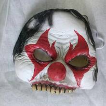 跨境商品來源用的紅鼻小丑面具，恐怖配件，殺人小丑面具 - 白色小丑面具 - 查看 3