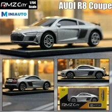 Makeda Réplica de modelo de coche Audi R8 V10 de 7cm, miniatura con licencia oficial para colección de fans de vehículos a escala 1/64 - Multicolor - Ver 9
