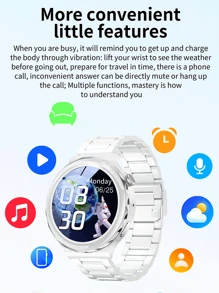 Smartwatch With Function, Waterproof, Full Touch Screen, Call, Phone Capability - Black - View 3