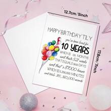 1 张浪漫情侣生日贺卡 情侣趣味生日贺卡 送给妻子女友 甜蜜爱情卡 祝你生日快乐，X 年你一直被爱着 重返校园 - 款式1 - 查看 2