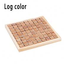 木製九九乘法表積木,早期教育孩子學習乘法表和數學計算 - 彩色 - 查看 8