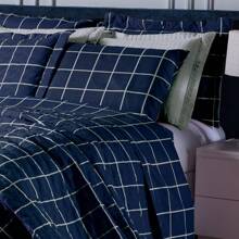 Sheet Sets With Pillowcases - Marine Grid - View 1