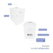 MINI REFRIGERADOR ELECTRICO 10 LITROS - Blanco - Ver 3