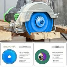 1 个蓝色坚不可摧的圆盘：使用金刚石切割轮在几秒钟内切割所有东西，可对瓷砖、大理石、板岩、 PVC 管和木材进行平滑切割、研磨和倒角！ - 藍色 - 查看 3