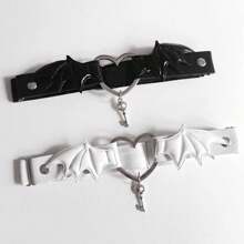 1pc Punk  Wings Leg Loops Thigh Bands Spice Subculture Dark Stretch Leg Loops Leg Ornaments For Men And Women