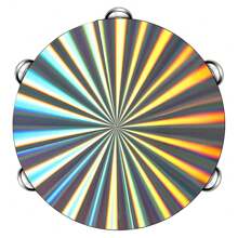 1pc 6/8/10inch Handheld Tambourine, Double Row Jingles Orff Percussion Instrument, For Ktv, Parties Atmosphere Holiday Gifts,Single Row Jingles Tambourine,Musical Instrument