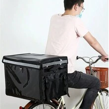 1pc Delivery Box, Insulated Transport Box, Vendor Booth Cooler Box, Rider Equipment, Takeaway Box, Waterproof Commercial Heat Preservation Box - Black - View 2