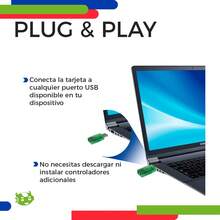 Tarjeta De Sonido USB Externa Audio 5.1 3.5mm Compatible Con PC, Laptop Y PS5 Placa De Sonido USB Portátil - Verde - Ver 5