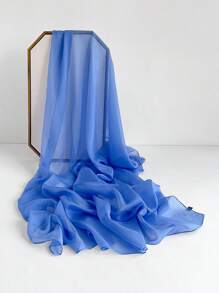 1入組貂絨絲素色女士圍巾，簡約時尚沙灘防曬裝飾披肩或長圍巾頭巾，適合裝扮您的造型 - 彩色 - 查看 31