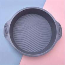 1pc Round Silicone Cake Mold, High-Temperature Resistant Non-Stick Baking Pan For Home Kitchen