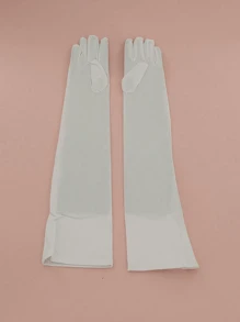 1pc Women's Easter Party Club Cosplay Dance Gloves Sexy Formal Elastic Long Gloves Vinyl Party Costume Gloves For Mother And Teacher Gifts