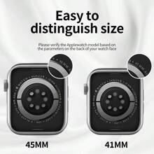 1pc/Set Semi-Enclosed Hard Shell Case, Fits 38mm/40mm/41mm/42mm/44mm/45mm/46mm/49mm, Fashionable & Shockproof Design, Fits Snugly To Body