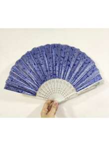 手持風扇，適用於夏季日常使用，典雅設計 - 寶藍色 - 查看 3