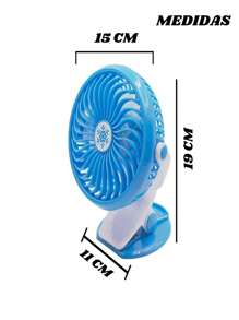 Portable USB Rechargeable Clip Or Table Fan For Car, Desk, Table Or Bureau, Battery Included - Pink - View 8