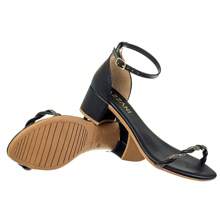 Women Heeled Sandals - 黑色 - 查看 4