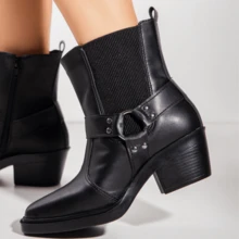 Women Ankle Boots & Booties - Black - View 2