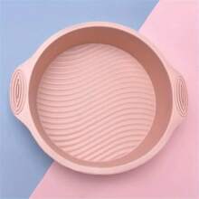 1pc Round Silicone Cake Mold, High-Temperature Resistant Non-Stick Baking Pan For Home Kitchen