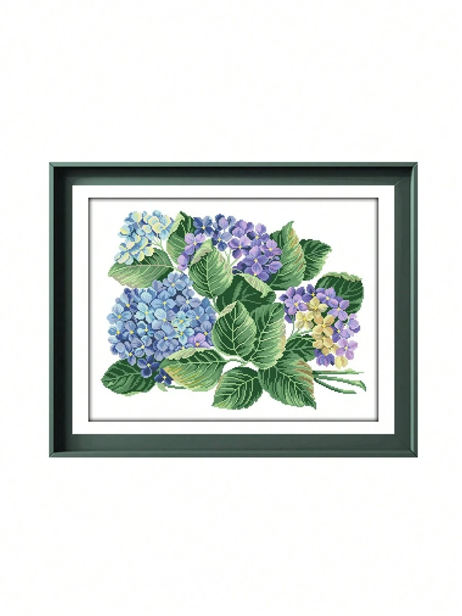 Juegos Y Accesorios De Punto De Cruz De Hortensias - Blanco - Ver 1