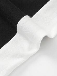 Balabala Bộ ngắn tay cho trẻ em, Bộ sưu tập hè 2024, Áo vest bé trai 2 mảnh in hình, thời trang - Đen và trắng - Xem 6