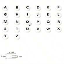 100pcs Round Acrylic Beads With Alphabet & Numbers & Heart Shape For Diy Jewelry Making Necklace & Bracelet (7x4mm) - 4*7mm Beads - View 15