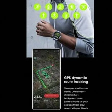 Reloj inteligente GTR8 con memoria de 4GB para hombre resistente al agua reloj deportivo para nadar correr, podómetro deportivo llamada Bluetooth - Plateado - Ver 10
