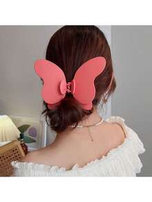 1 件大号发夹，多色蝴蝶设计发夹，适合女孩的盘发发型，时尚发饰 - 蝴蝶抓夾 - 查看 12