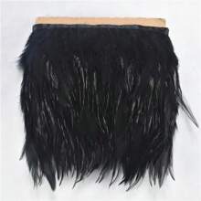 1M 10-15cm Colorful Artificial Feathers Trim Fringe DIY Crafts Decor Plume Ribbon Sewing Clothes Wedding Dress Handicraft Accessories